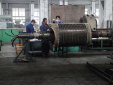 電機殼裂痕、軸磨損修復